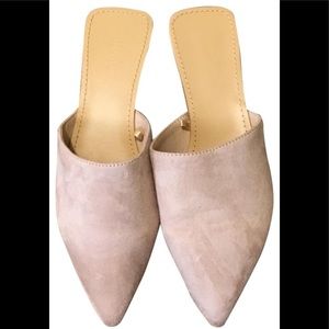 Pointed Toe Flat Mules